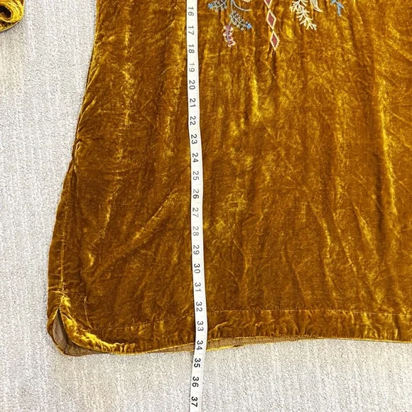 Johnny Was Denali Velvet Embroidered Tunic Dress - Picture 13 of 13